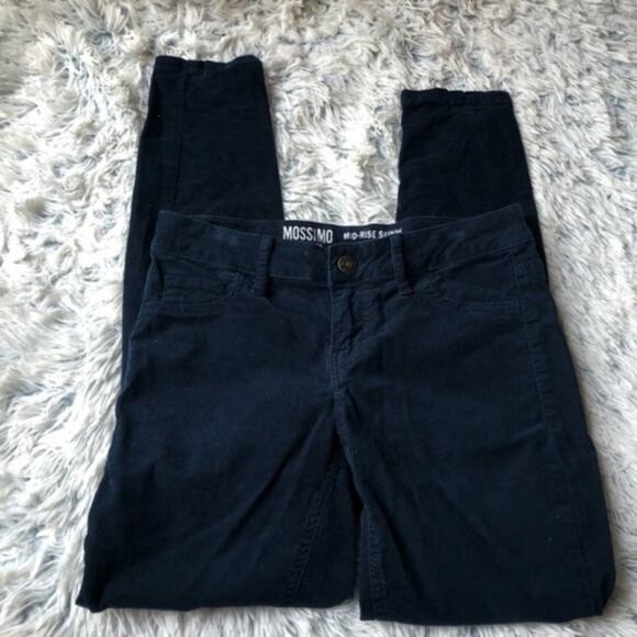 Mossimo Twilightcore essential dark blue cords corduroy pants size 2 - Picture 3 of 7